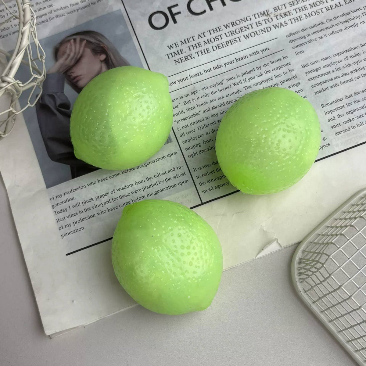 Crunchy Lemon Block Squishy Stress Relief Toy