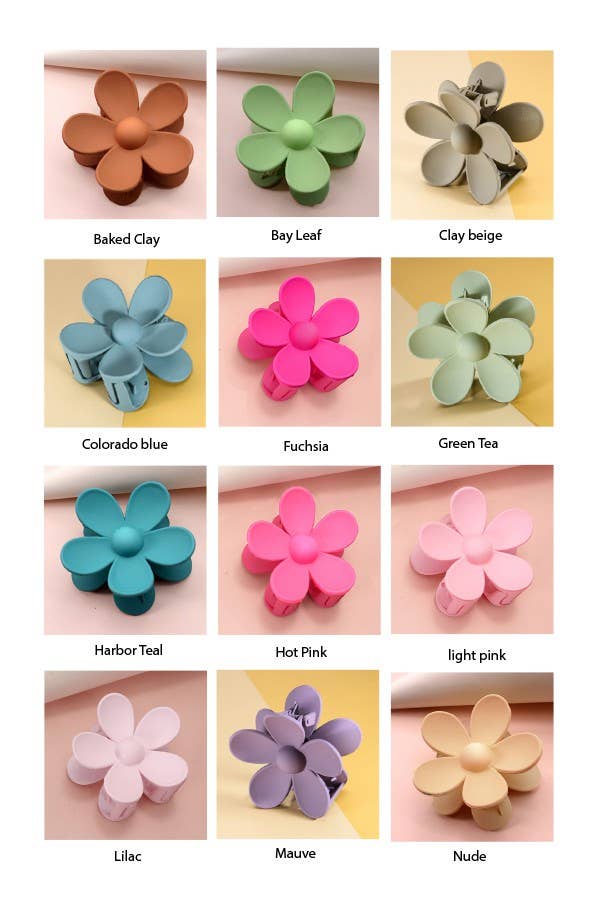 Oversized Flower Claw Clip