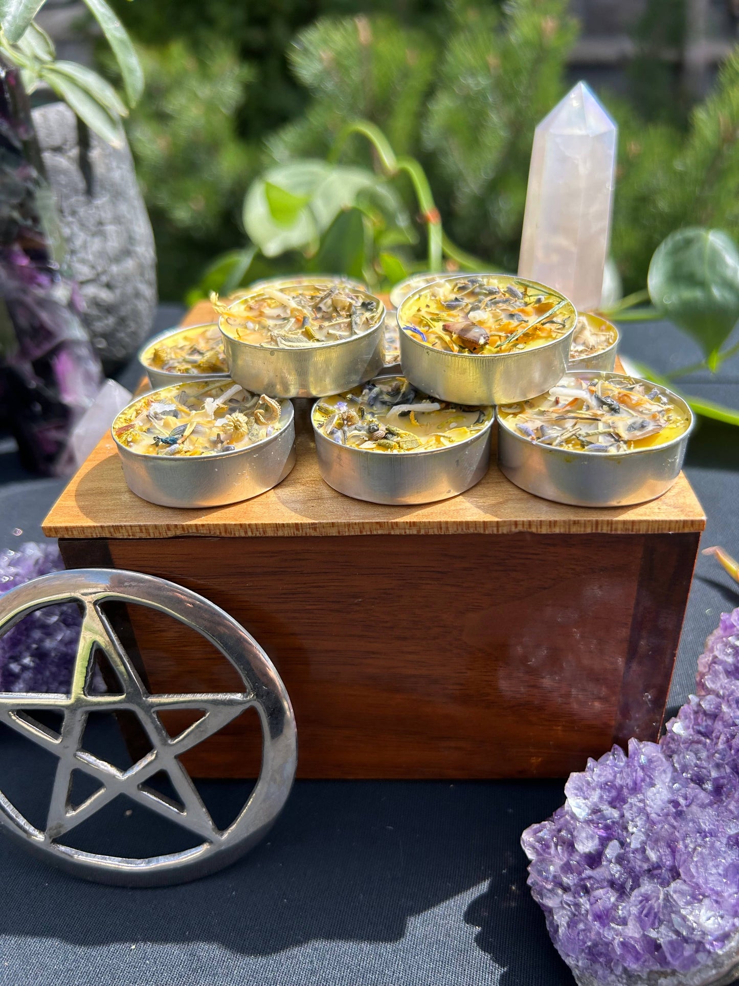 Happy Home, To Bring Peace Tealight Spell Candles