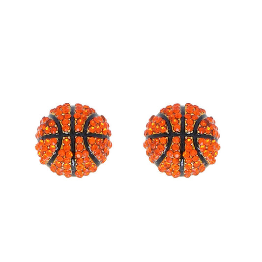 Rhinestone Basketball Studs