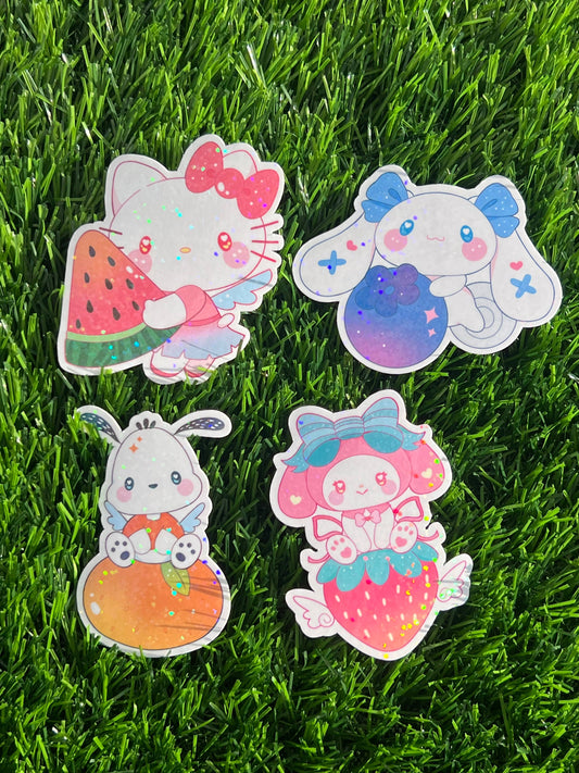 Sanrio Fruit Stickers Hello Kitty