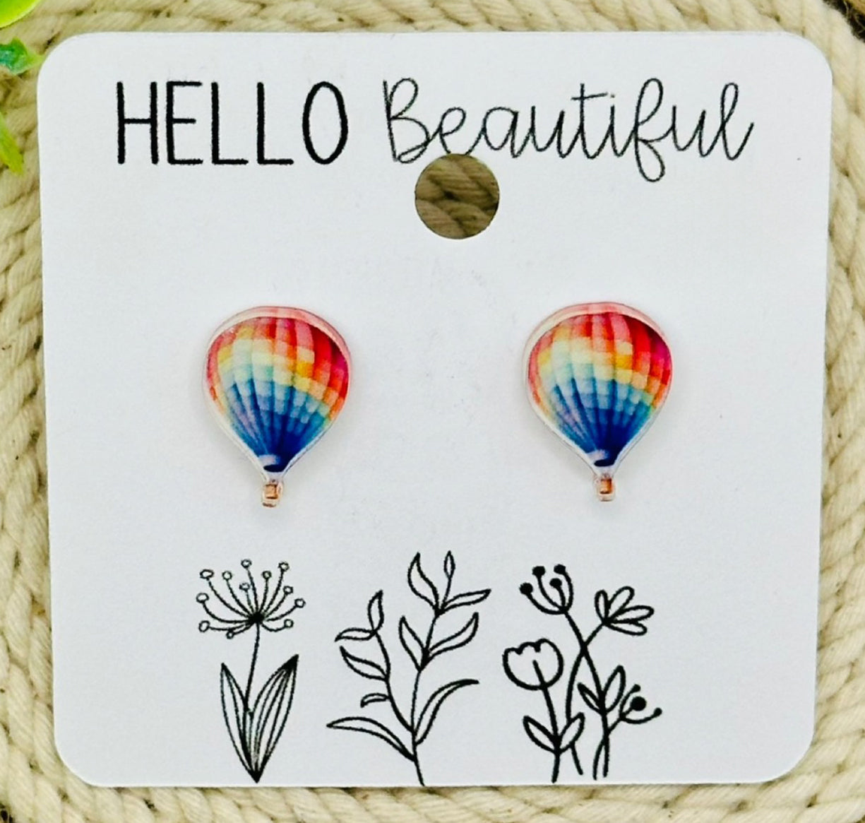 Hot Air Balloon Earrings