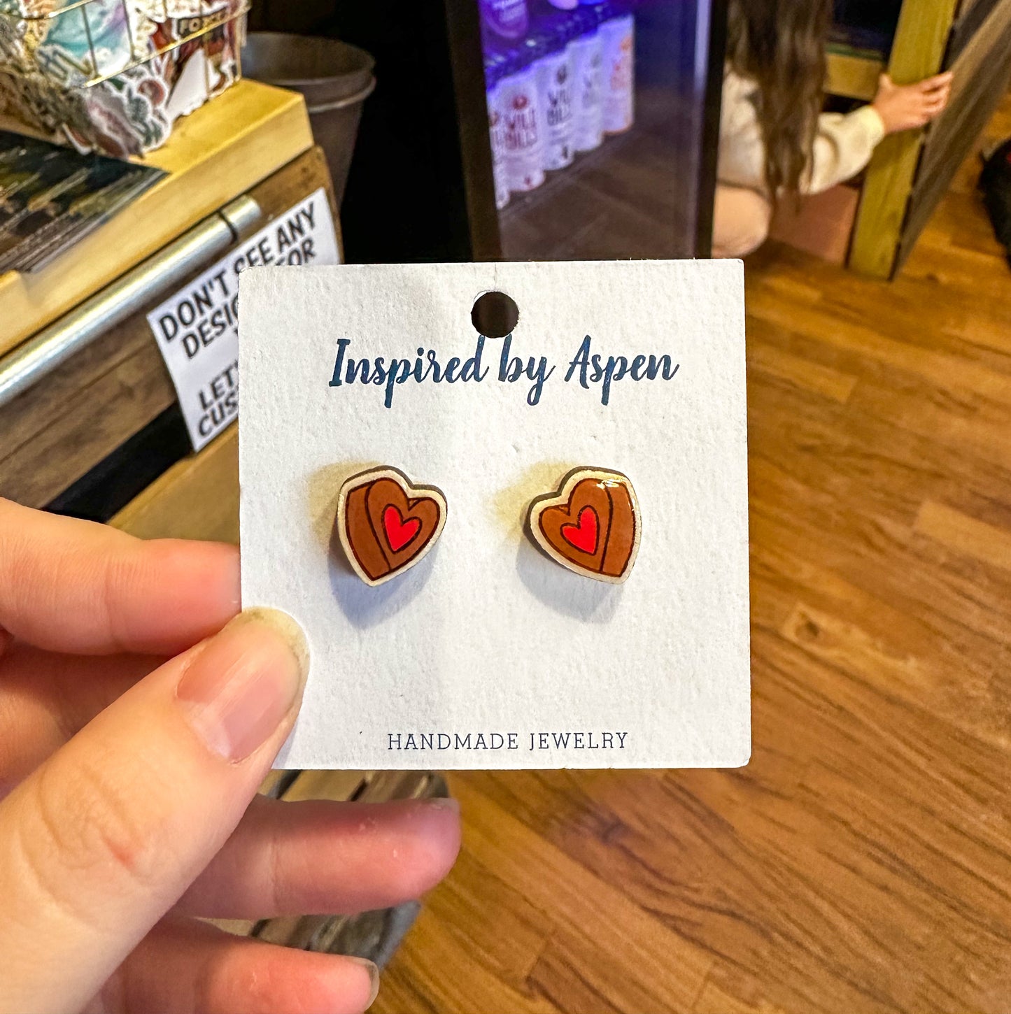 Chocolate Hearts Earrings
