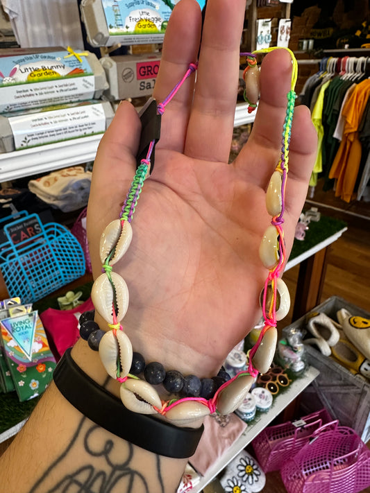Hand Braided Cowrie Shell