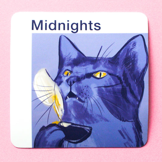 Midnight Cat Vinyl Sticker