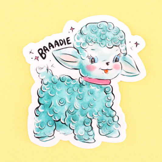 Little Baddie Lamb Vinyl Sticker