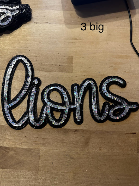 Lions Sequin Patch