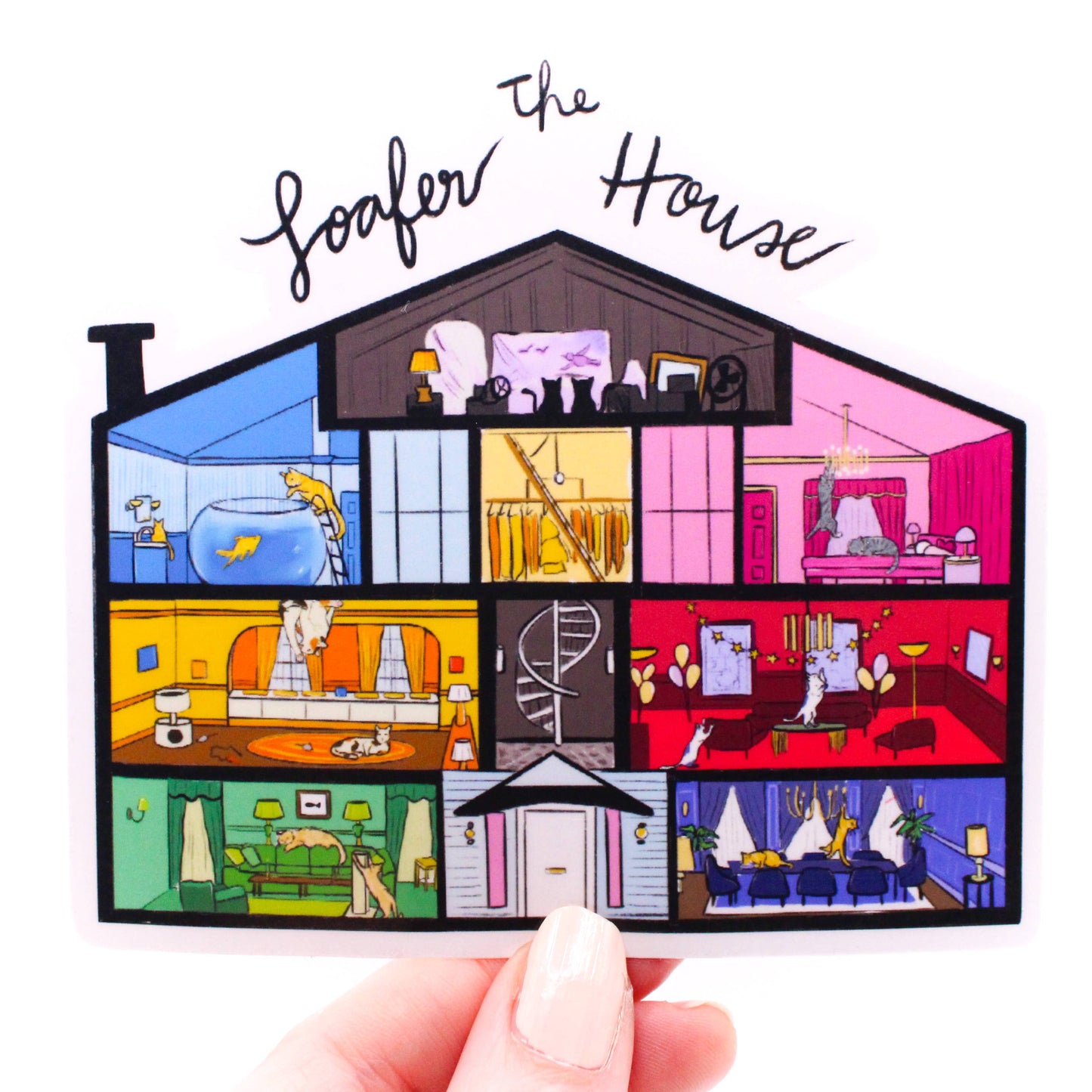 SwiftieCat- The Loafer House Jumbo Vinyl Sticker