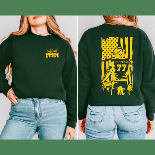 Custom Football Mom Flag