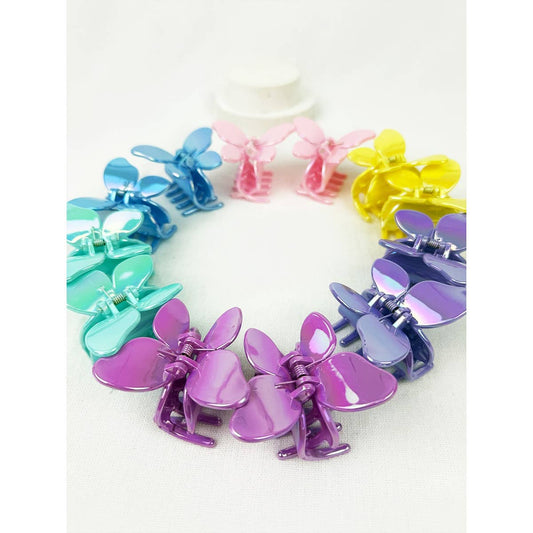 Shiny Butterfly Hair Clips