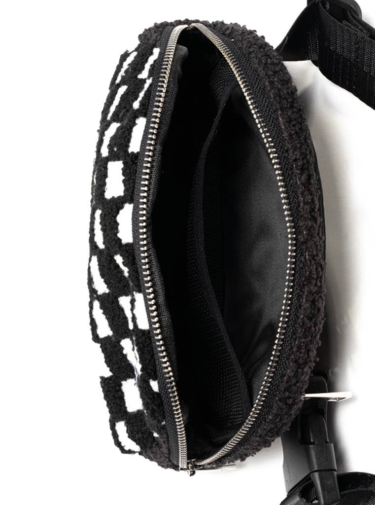 Black and White Belt Bag