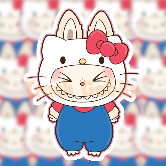 Kitty Labubu Sticker