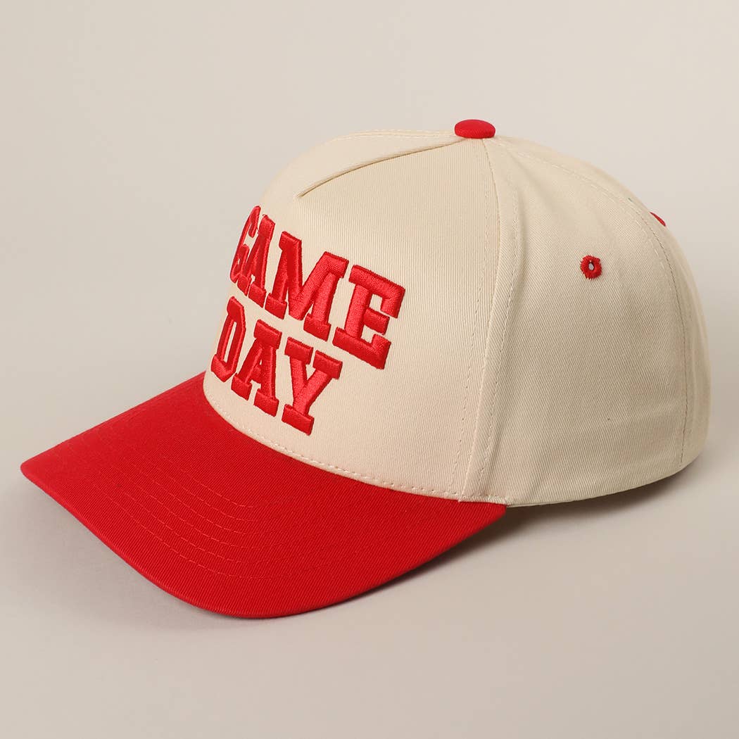 Game Day Embroidered Hat: Orange