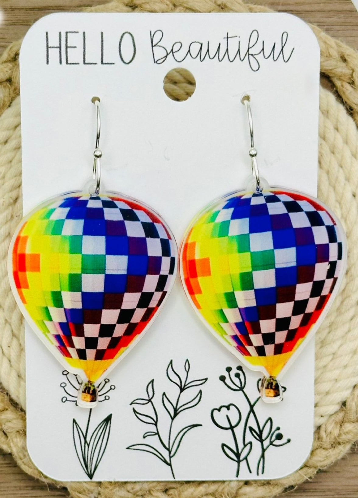 Hot Air Balloon Earrings