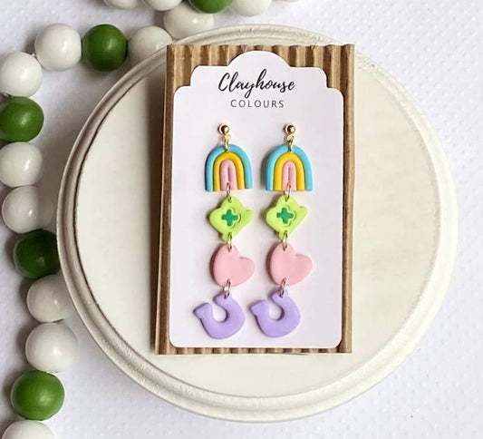 Lucky Charms Clay Earrings
