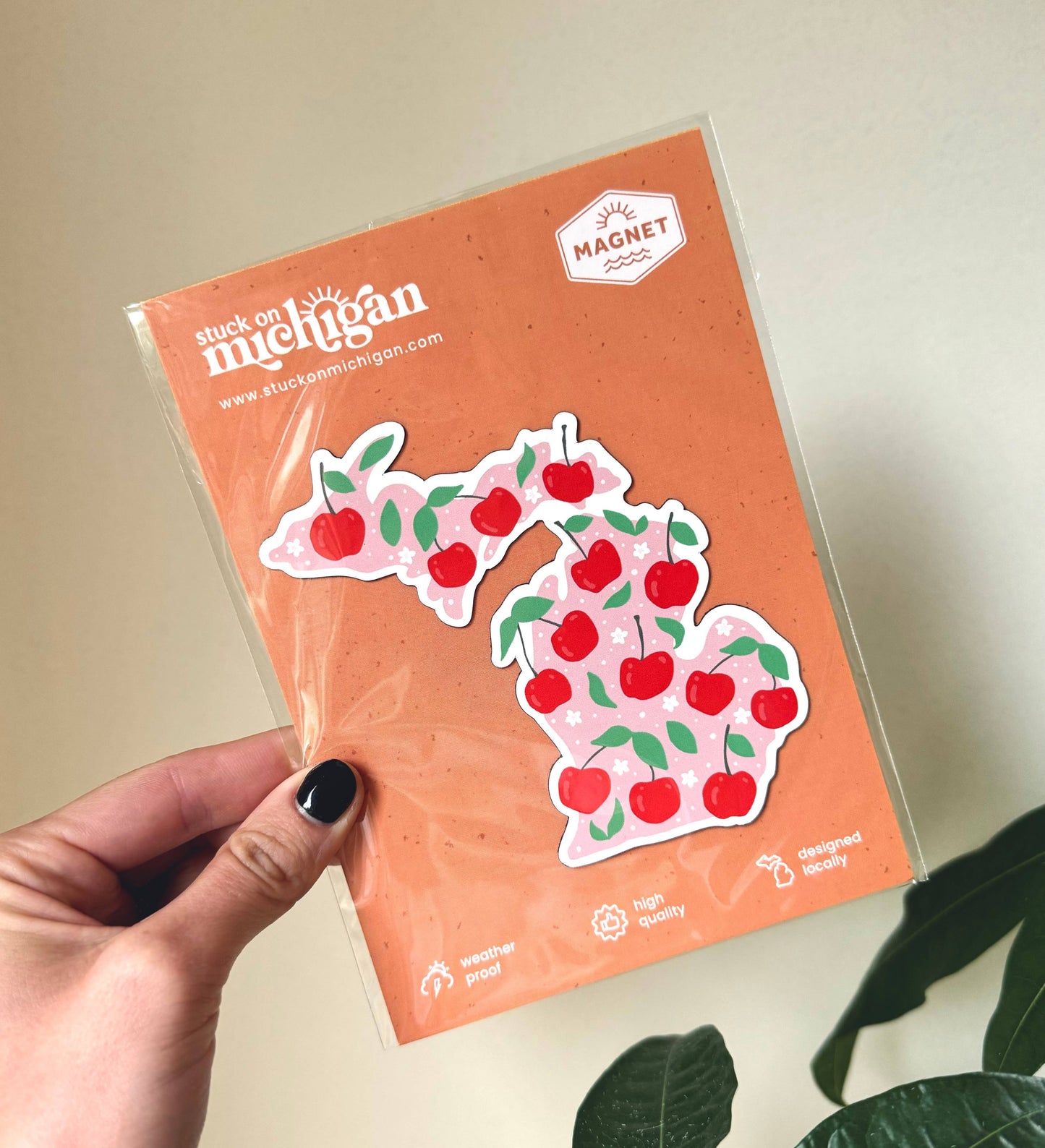 Cherry Michigan Magnet