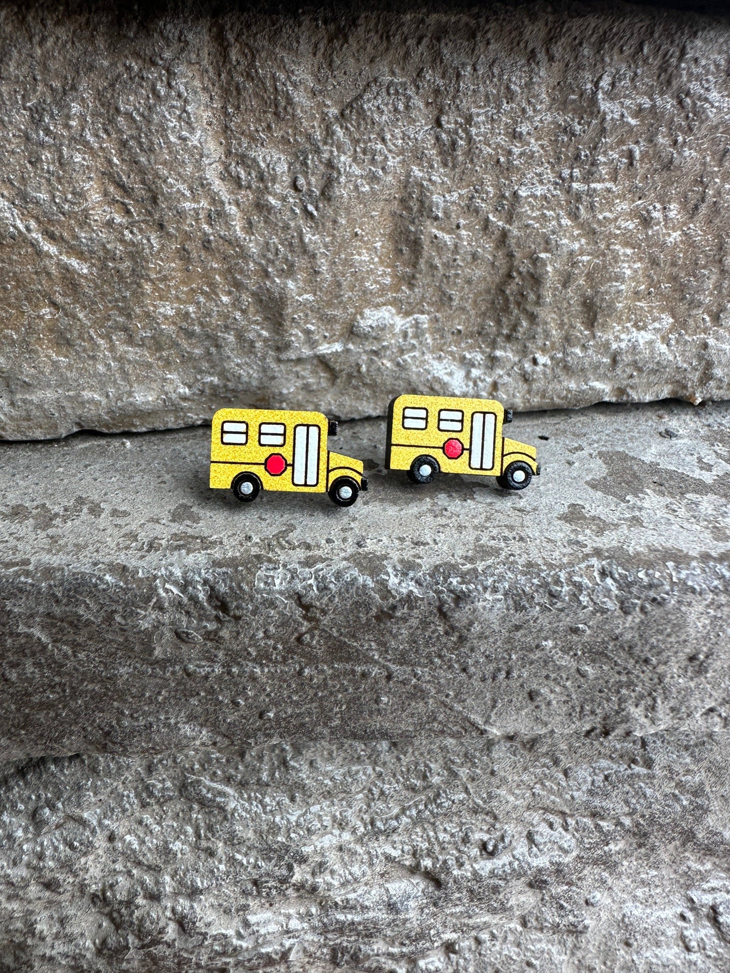 School Bus Earrings