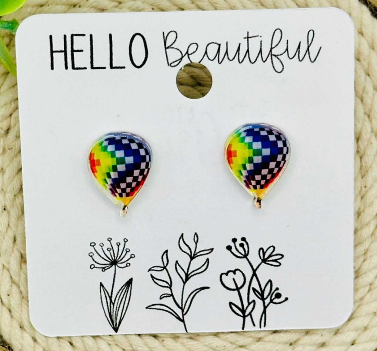 Hot Air Balloon Earrings