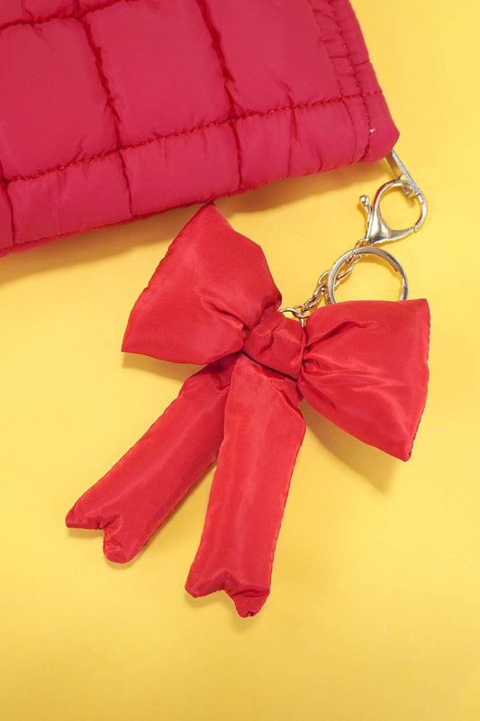 Puffy Bow Bag Charm