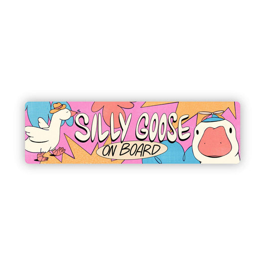 Silly Goose On Board - Large Sticker