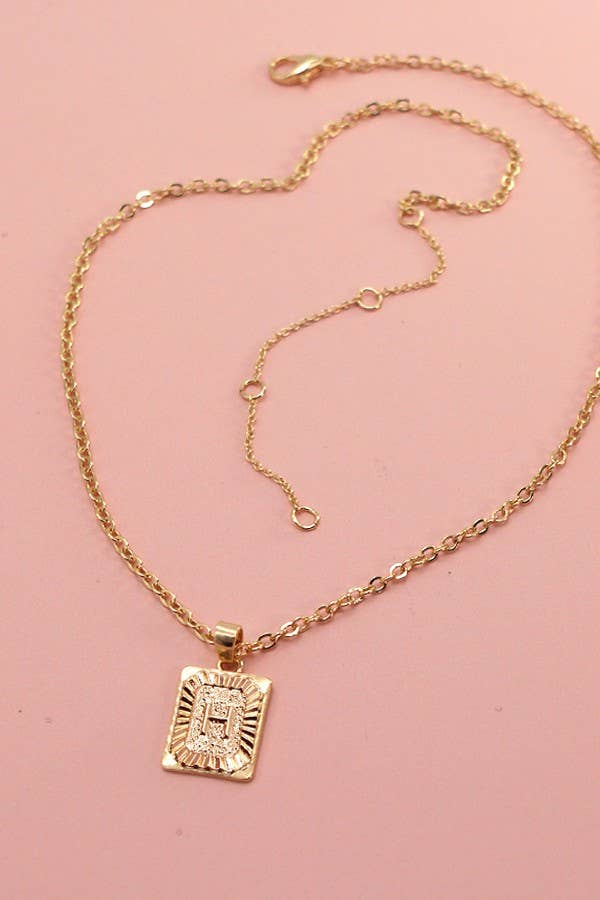 Delicate Initial Pendant