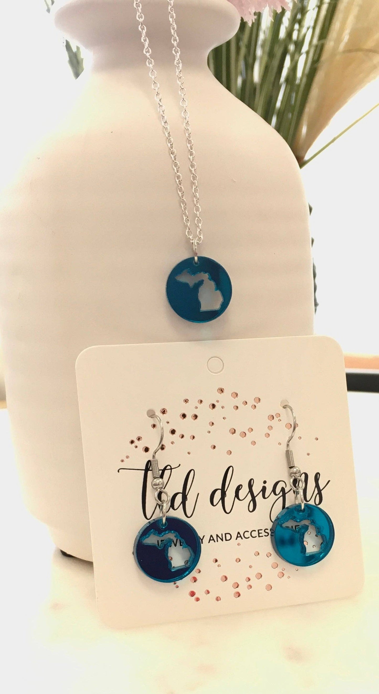 Michigan Mirrored Earrings