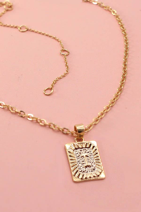 Delicate Initial Pendant