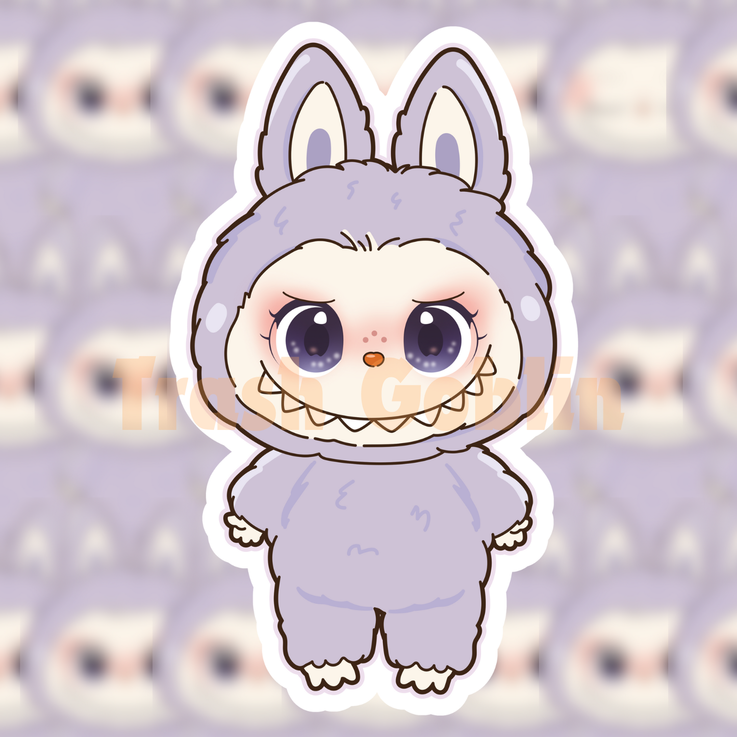 Pastel Purple Labubu Sticker