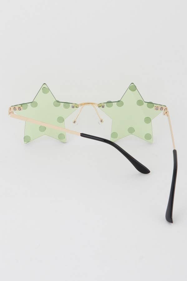 Multi Rhinestone Star Sunglasses