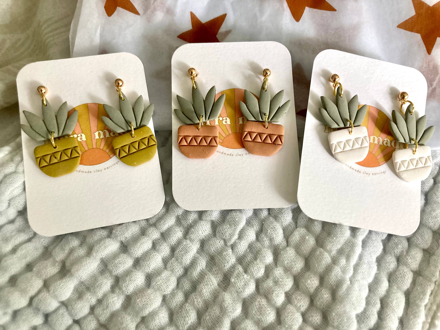 Succulent Earrings
