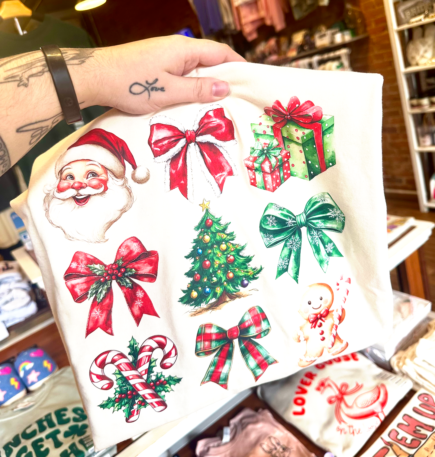 Christmas Coquette Long Sleeved Tee