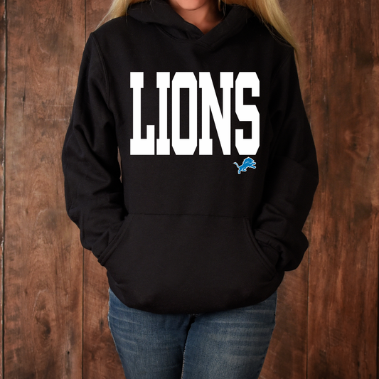 Lions Black and White