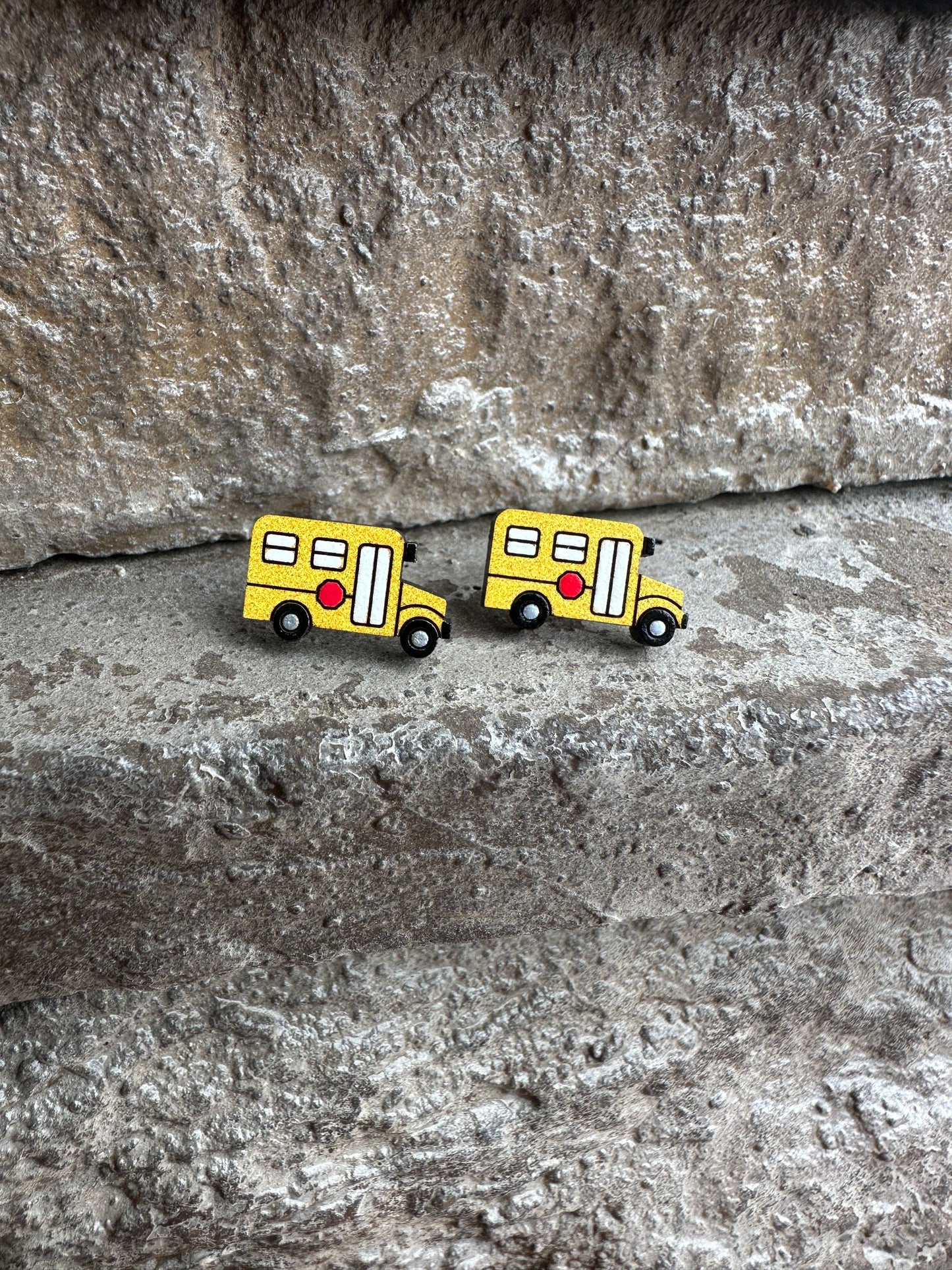School Bus Earrings
