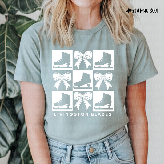 Livingston Blades Checkered Bows