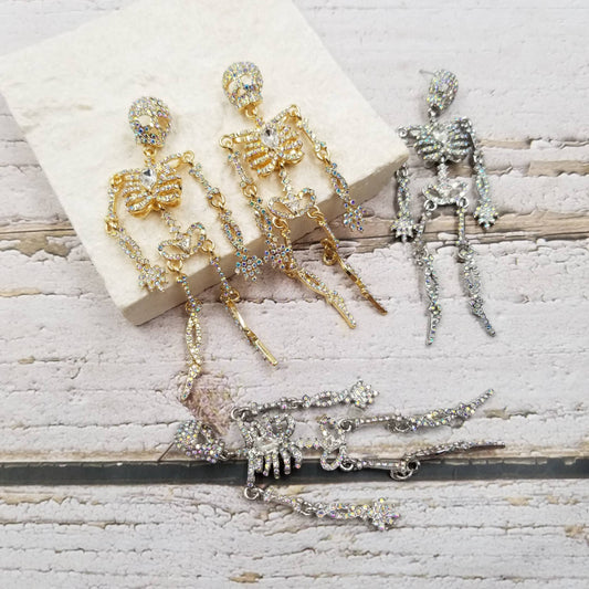 Skull Body Earrings