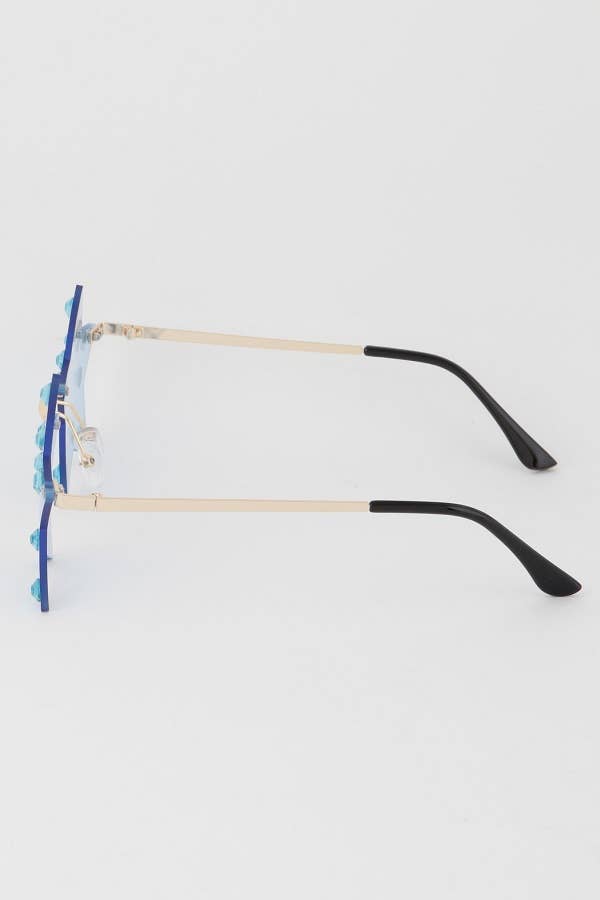 Multi Rhinestone Star Sunglasses