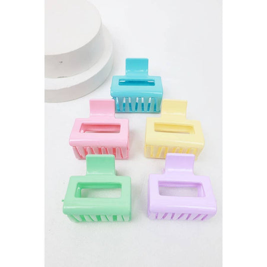 Mini Rectangle Hair Clip