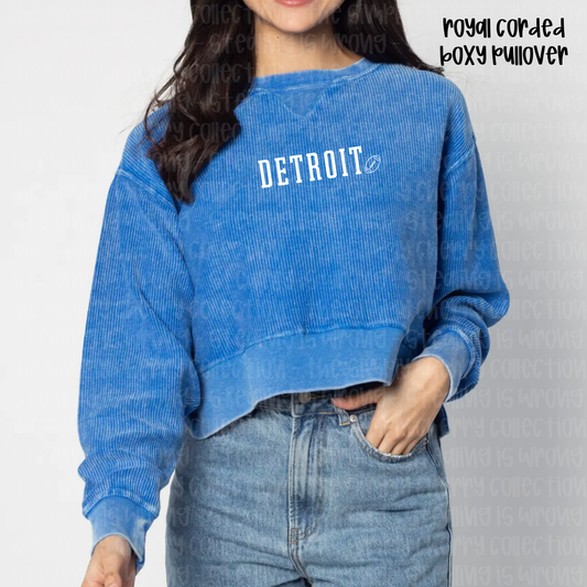 Detroit Corded Boxy Pullover