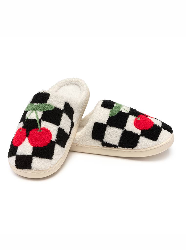 Black and White Slippers