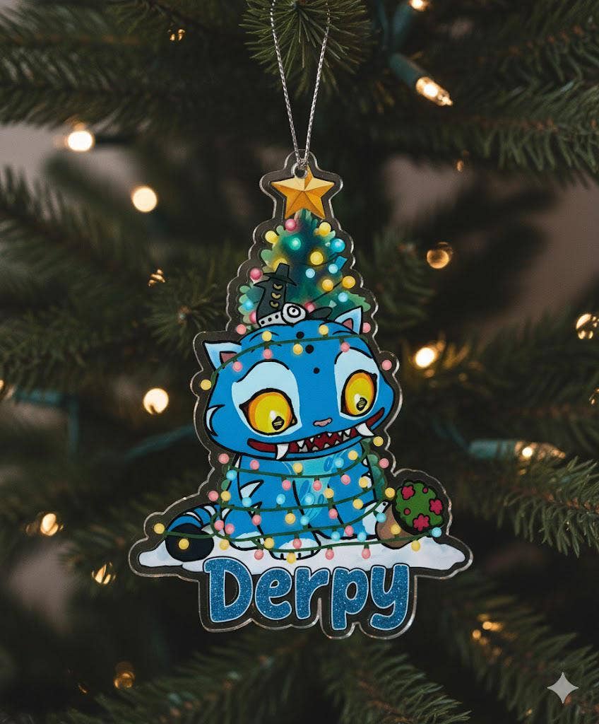 Derpy Kpop Demon Hunter Acrylic Ornament, Christmas Gift