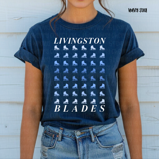Livingston Blades Ombre Figure Skates