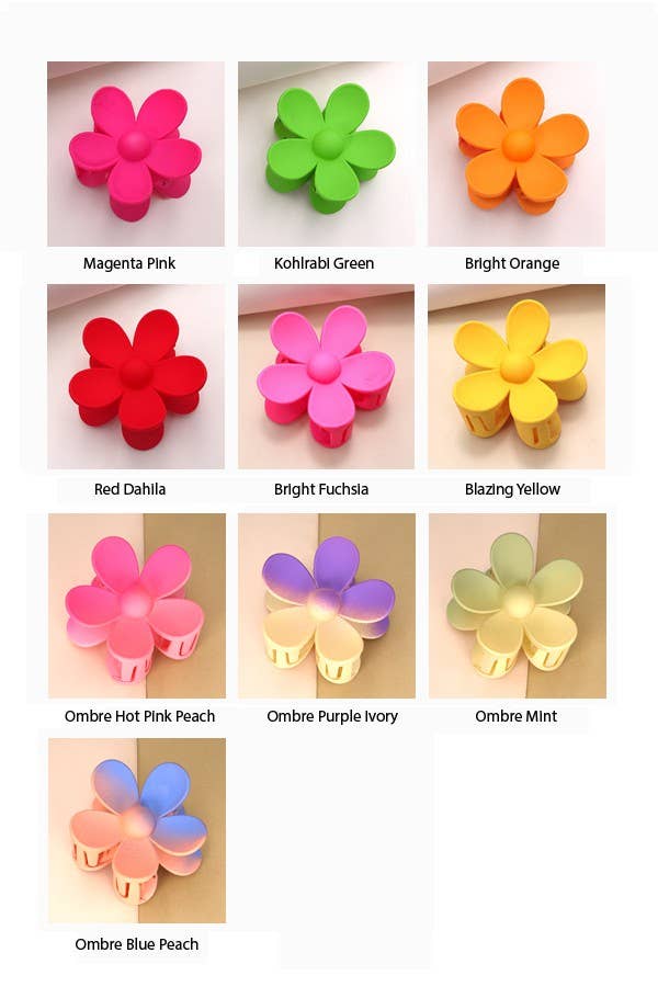 Oversized Flower Claw Clip