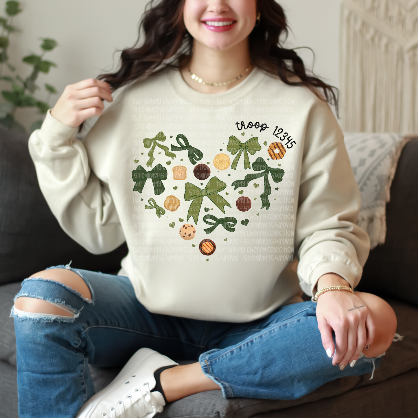 Girl Scout Cookie Heart