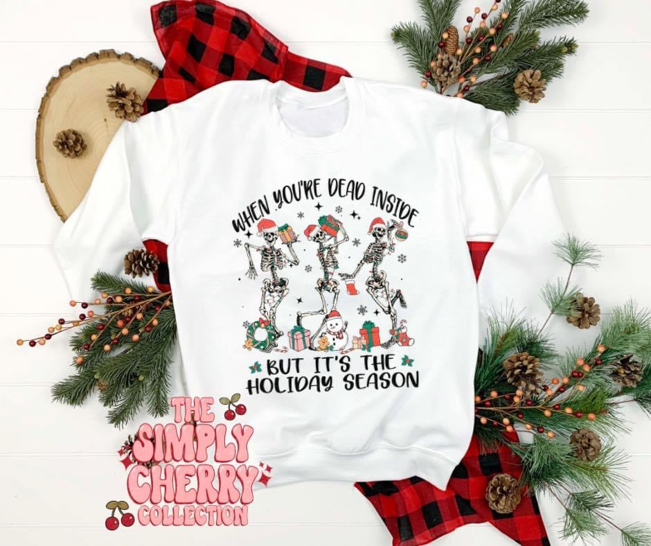 Dead Inside but it’s the Holidays Crewneck