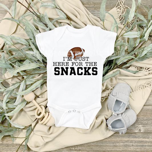 I'm Just Here for the Snacks Onesie