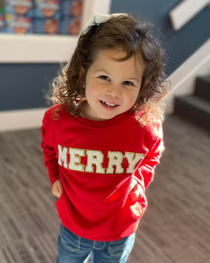 Merry Chenille Crewneck