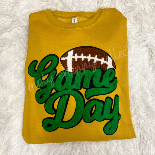 Game Day Chenille Patch Crewneck