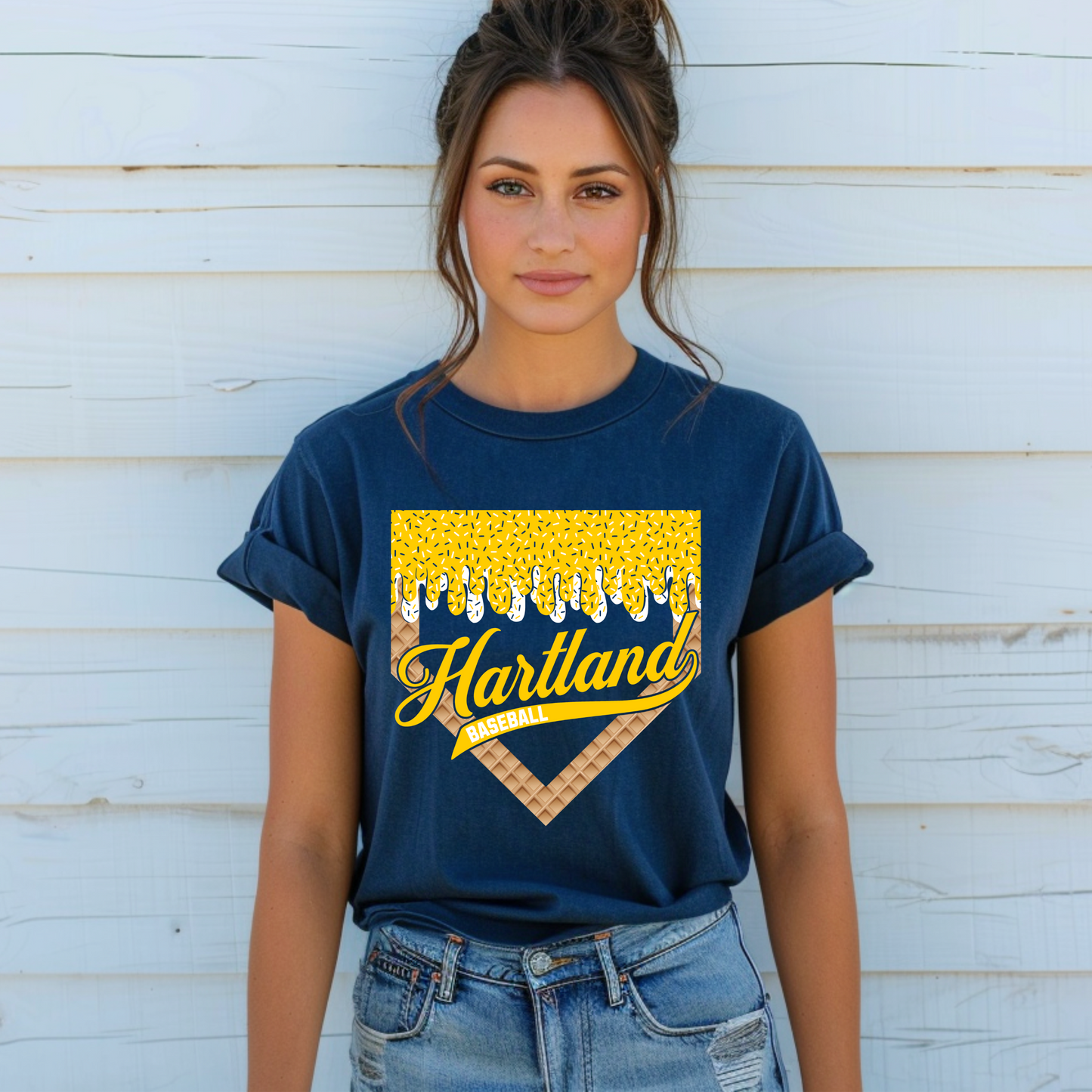 School Spirit Baseball Drip