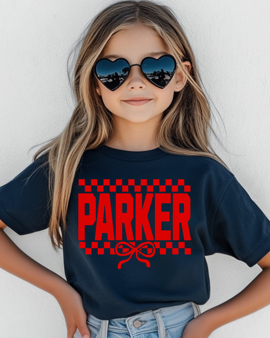 Parker Checkered Bow