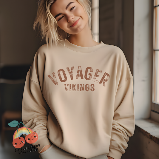 Voyager Vikings Sand Crewneck